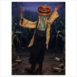 65" Animated Light-Up Halloween Pumpkin Butcher Prop