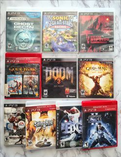 God of war, Dead island, Star Wars and more PlayStation 3 games READ DESCRIPTION