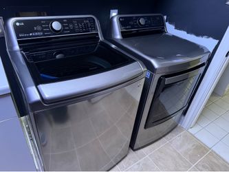 LG Smart large capacity Dryer and Washer turbo wash fast spin cycle