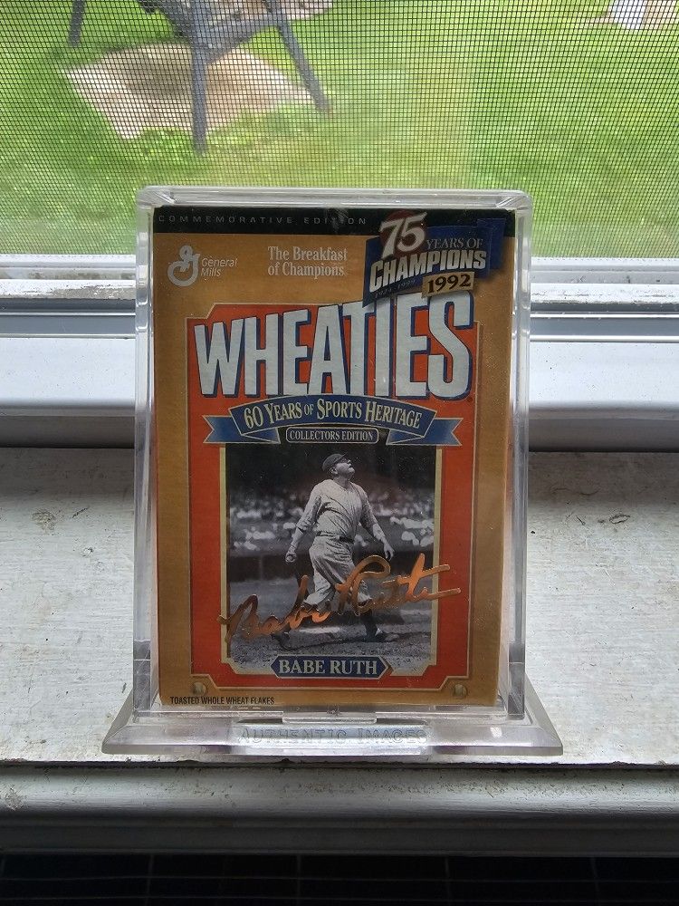 Babe Ruth 24kt Wheaties Collectible