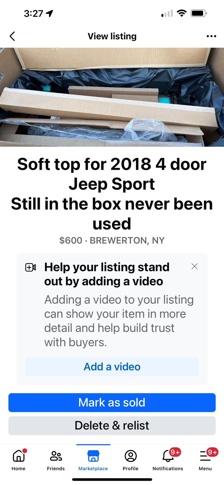 Brand New Soft Top