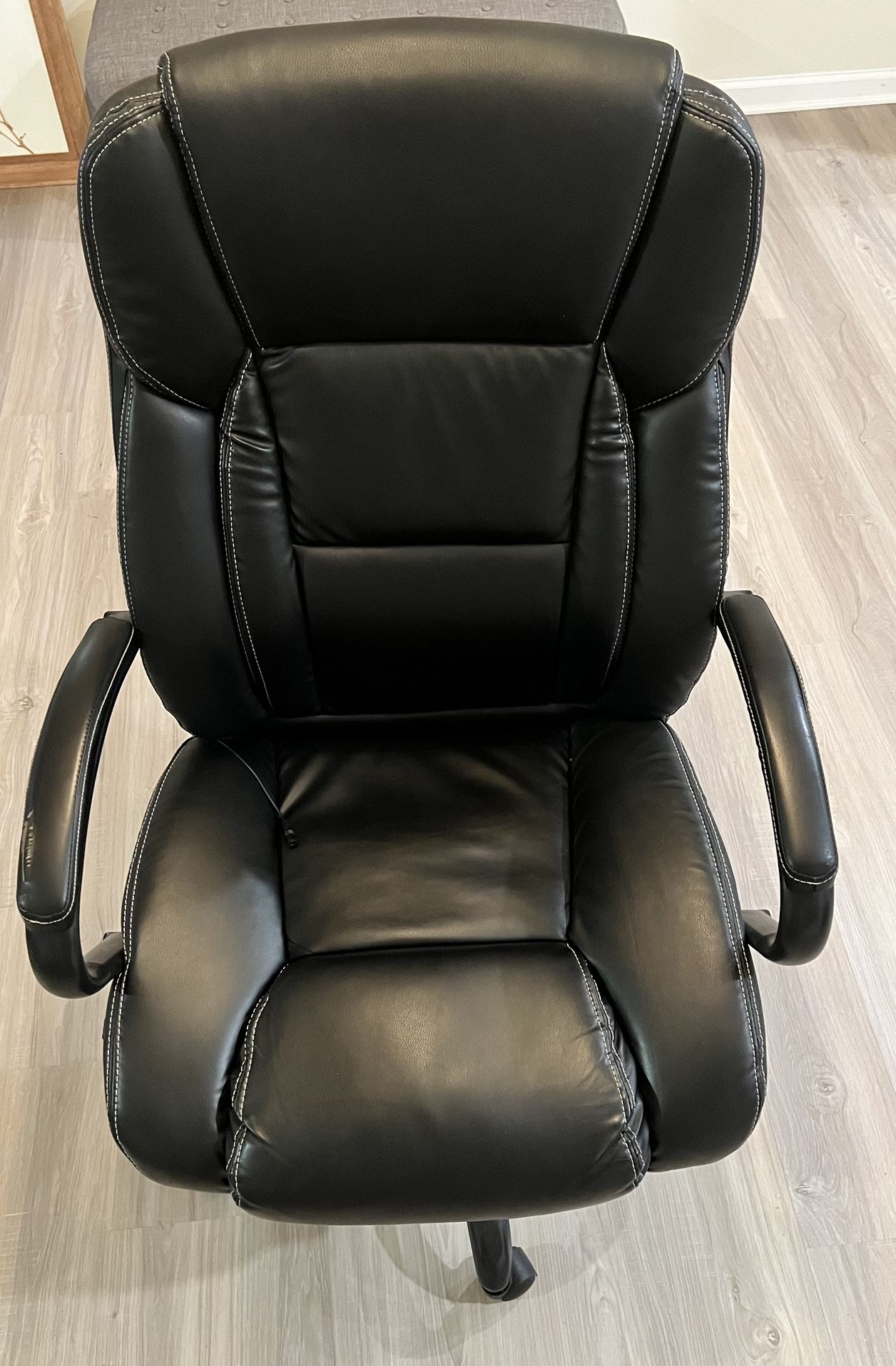 Office Chair - Black Leather 
