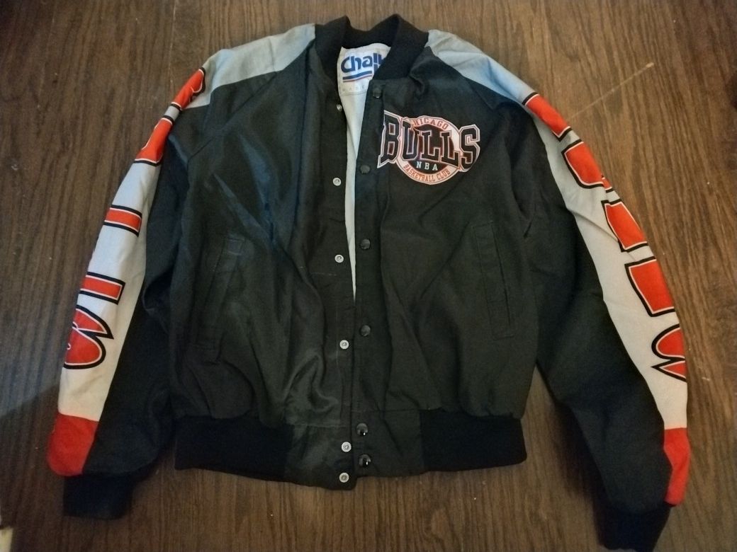 Chicago Bulls Chalkline Large Men's Vintage Jacket