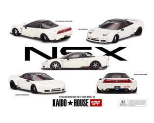 Kaido House x Mini GT 1:64 Honda NSX Kaido Works V2 White - KHMG148
