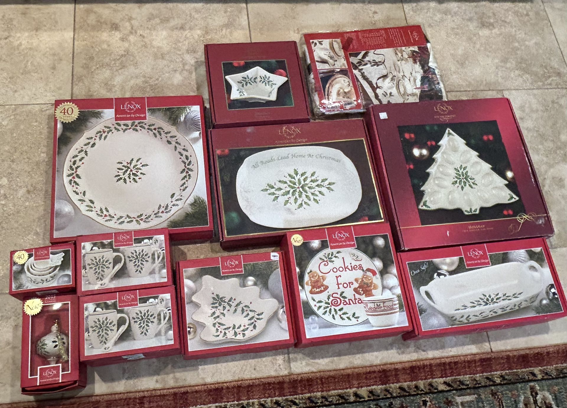 Lenox 40th Edition Christmas China