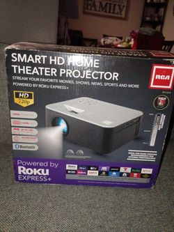 Hd projecter powered by roku