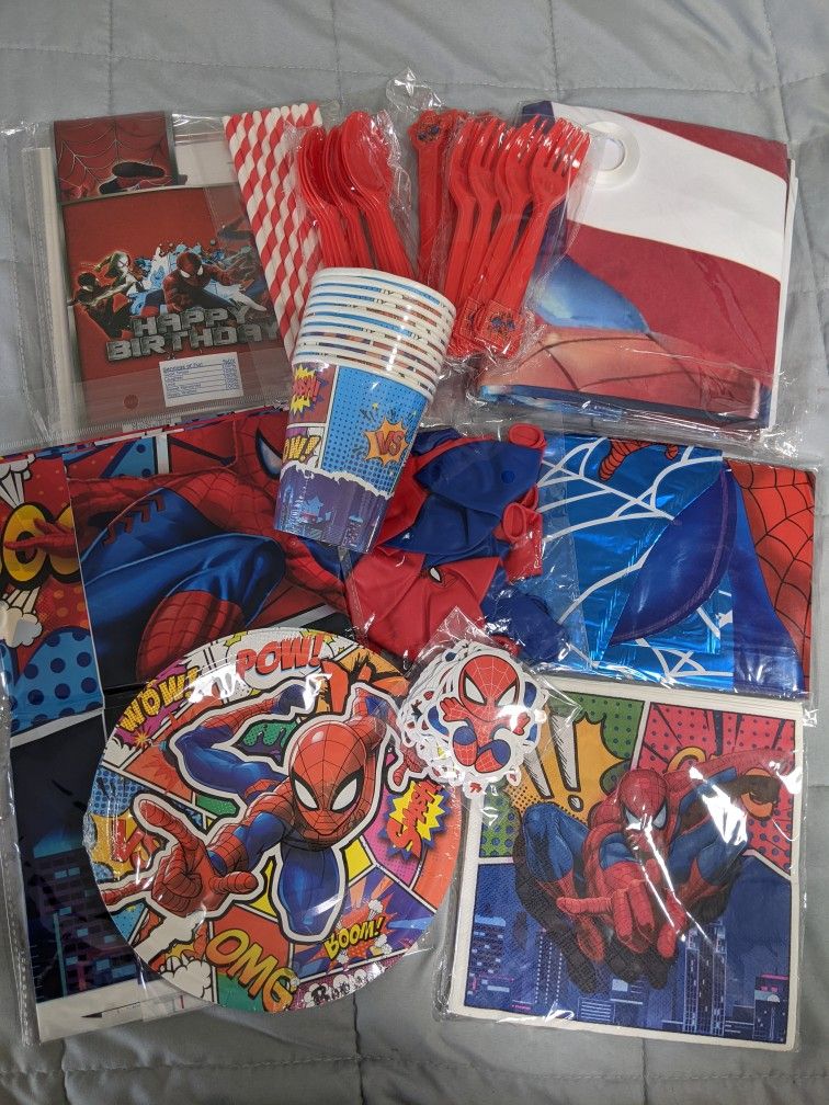 Party Supplies Spiderman And Mario Bros