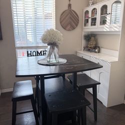 Solid Wood Space-Saver Dining