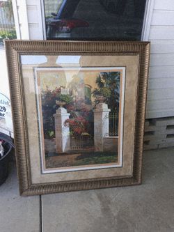 Large framed print of famous painting