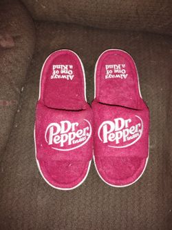 Dr. Pepper slippers