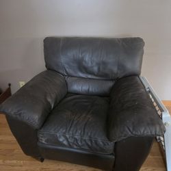 Leather Chair and Couch