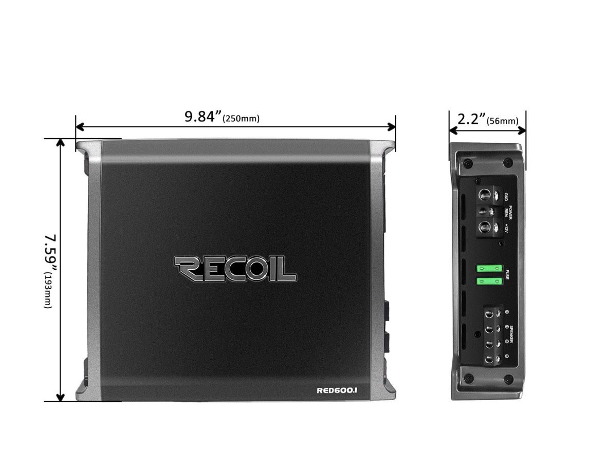 RECOIL 600.1  (1OHM STABLE) CLASS D MONOBLOCK AMPLIFIER