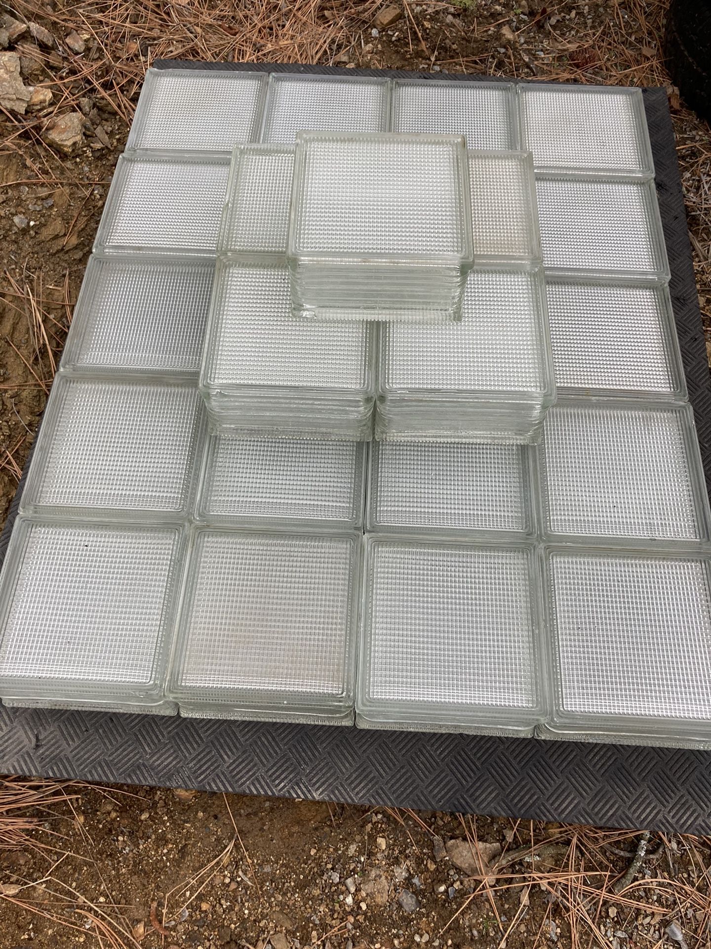 Reclaimed vintage glass block