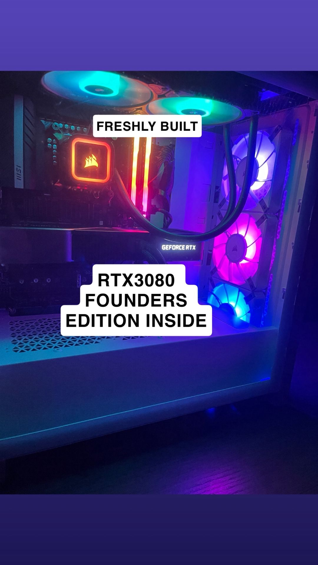 Freshly Built Gaming PC (Boxed) – RTX 3080 Ti + i7-13700K