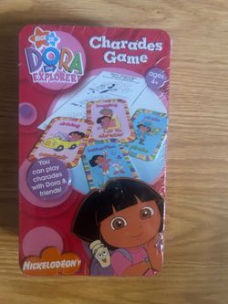 Dora the Explorer Nick Jr Charades Game Ages 4 + New Sealed In Plastic Wrap