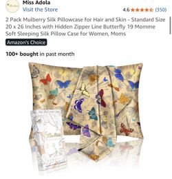 Mulberry Silk Pillowcase, 2 Pack