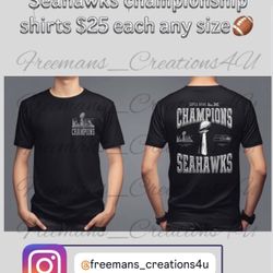 Seahawks Shirt Super Bowl Championship
