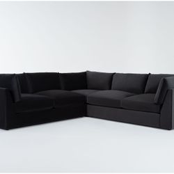 black sectional