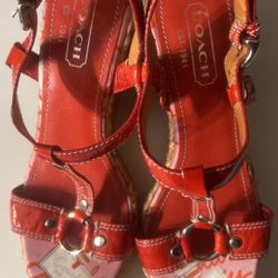 Coach Sandals Shoes Espadrille Wedge Heels