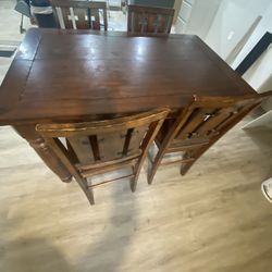 Brown Hardwood Table
