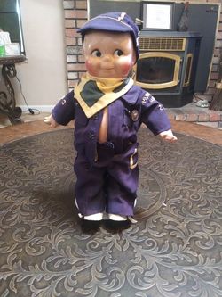 1930s rare kewpie doll compisition with rare cub scout outfit from 1930s