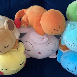Pokémon Sleepy Plush Pillow Lot