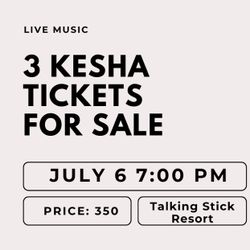 KESHA TICKETS FOR SALE