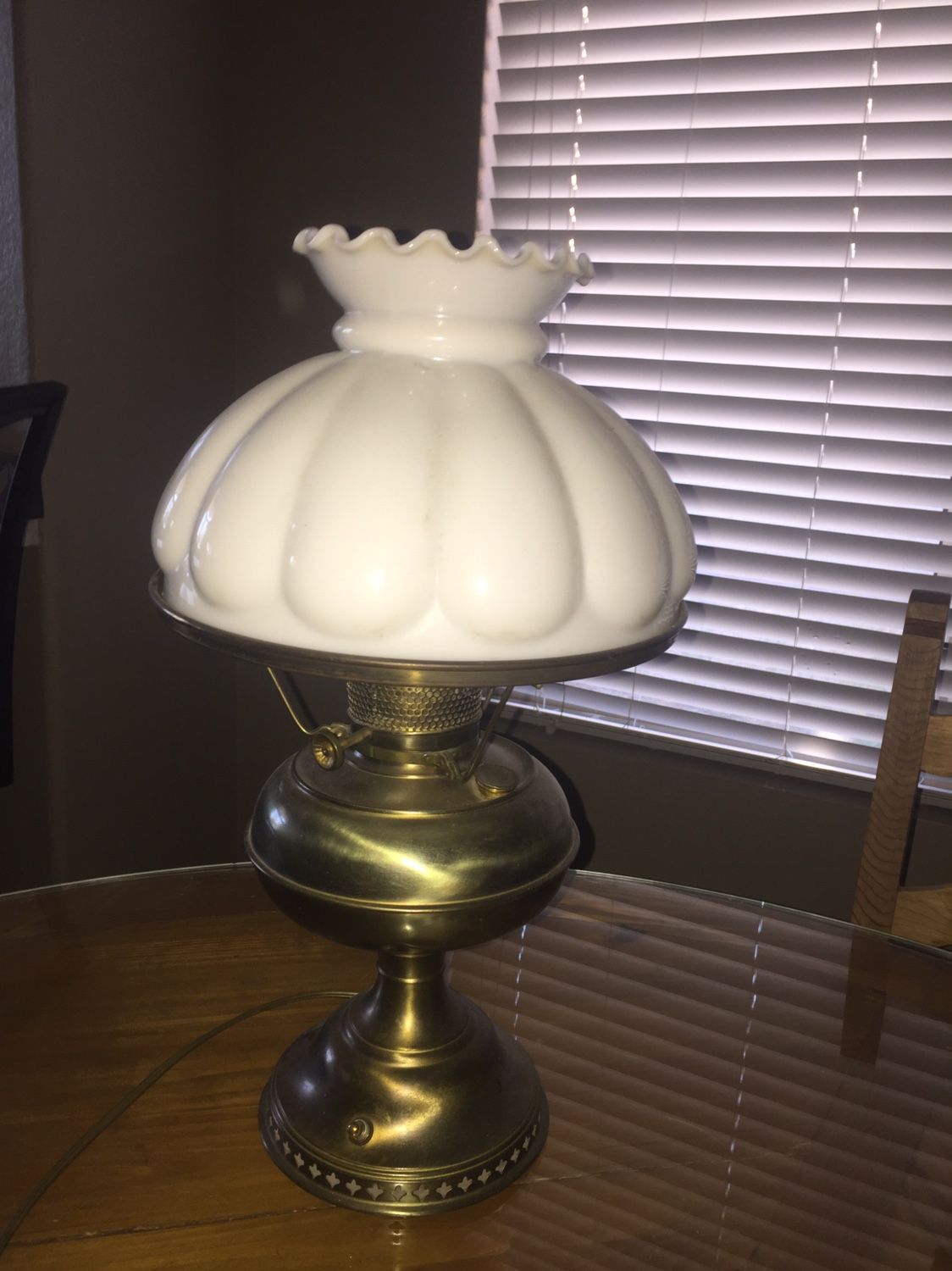 Antique brass lamps 