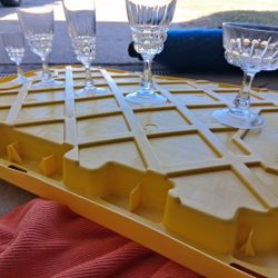 lot of 26 crystal glasses -40$ for all