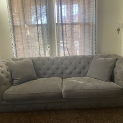 Grey Couch (Feather Filled)