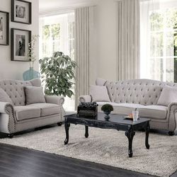 🔥🔥 Special Offer🔥🔥 Brand New Light Grey Sofa & Loveseat 