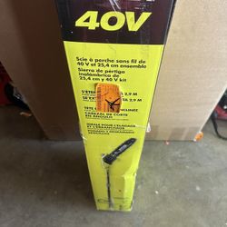 RYOBI ONE+ 18V 8 in. Cordless Battery Pole Saw and 8 in. Pruning Saw Combo Kit with 2.0 Ah Battery and Charger