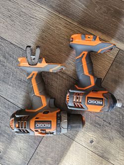 Ridgid impact and drill like new