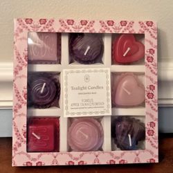 Target Threshold Box of Chocolates Tealight Candles Unscented 9 Pcs