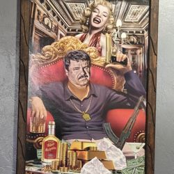 El chapo painting framed
