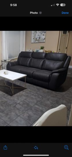 Grey Electric Recliner
