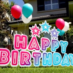 Yardio Happy Birthday Yard Sign