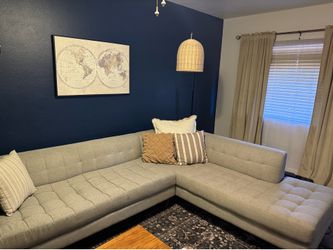 Living spaces 2 piece sectional