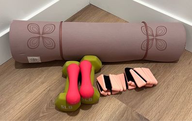 Yoga Mat and Weight sets