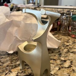 Deer candle holder
