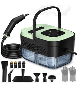 Steam Cleaner, Portable Steamer for Cleaning with 16pcs Accessories, 6-Level Adjustable and 15s Heat-Up, Handheld Steam Cleaner for Home, Tile, Dirt,