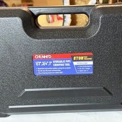 New, CHANHYD Hydraulic Copper Tube Fittings 1/2, 3/4,1" Press Crimping Tool Kit Pex Pipe Crimper Pressing Pliers Stainless PEXPress Sleeves for Copper