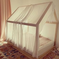 Wooden House Bed frame  FULL SIZE Platform