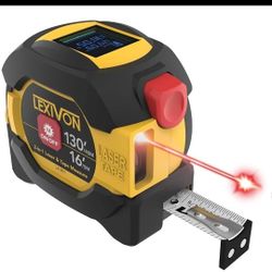 LEXIVON 2 in 1 Digital Laser Tape Measure 130Ft/40M Laser Distance Meter LX-201