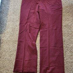 Women 18 tall Lane Bryant maroon dress slacks Lot M