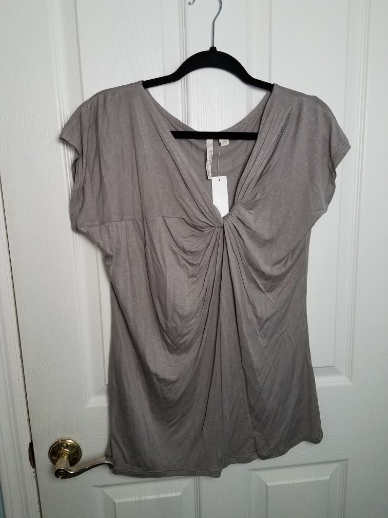 NWT New York & Co Streetwear silver knot top