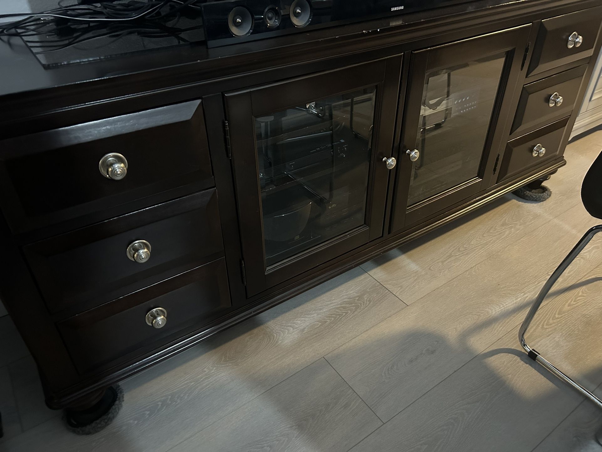 TV Console With 6 Drawers - $150 OBO