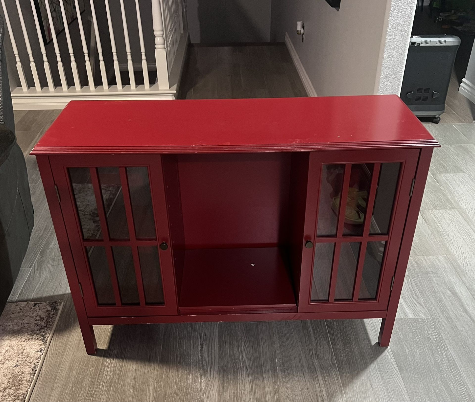 TV Console Red