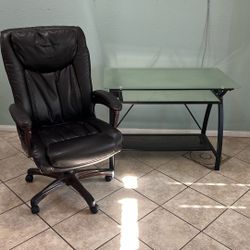 Computer Desk And Office Chair. Cancel As Combo Or Separately.
