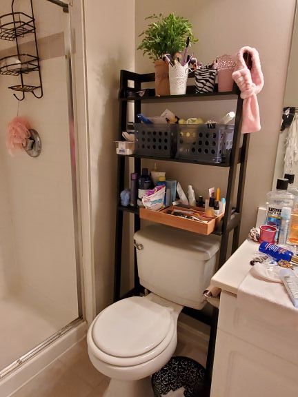 3-Shelf Bathroom Organizer Over The Toilet